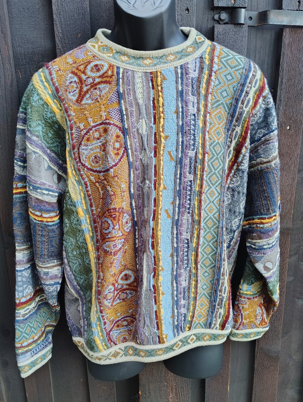 Men's COOGI Multicolor Wool Knit, Like New